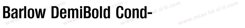 Barlow DemiBold Cond字体转换